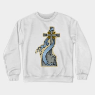 Cross in Stone Crewneck Sweatshirt